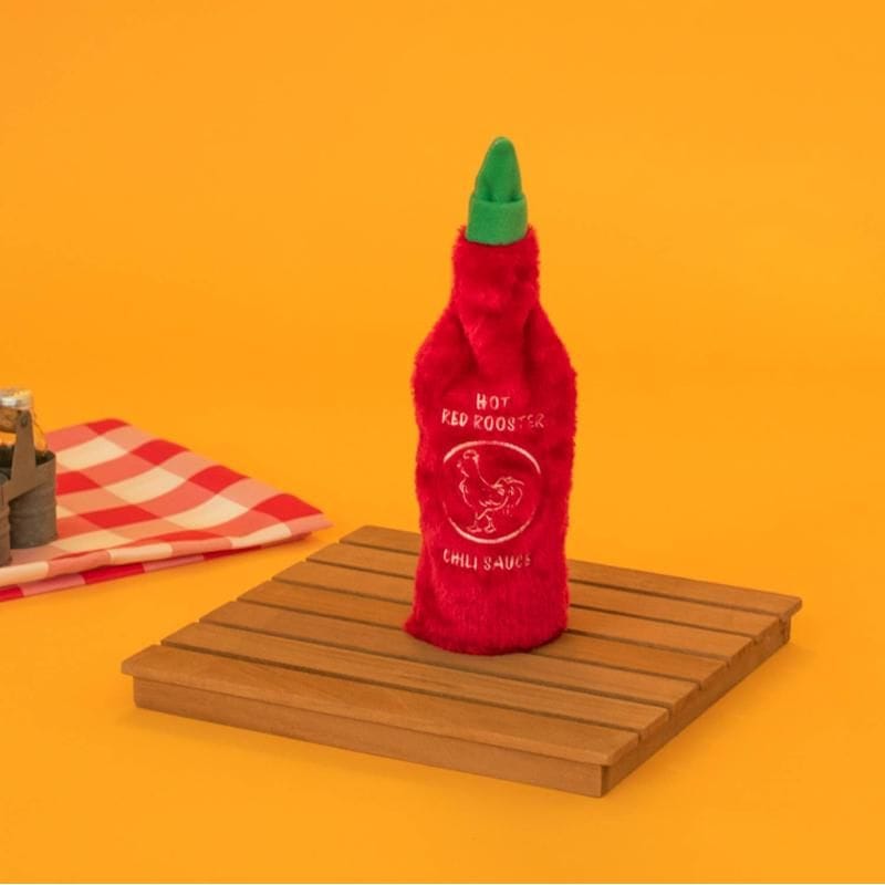 ZippyPaws dog toys Hot Sauce Crusherz Red Rooster Plush Dog Toy