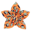 The Worthy Dog Bow Tie SM Halloween Frank Orange Flower Pet Collar Attachment - 2 Sizes