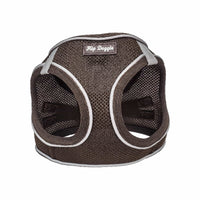 Barker's Bowtique Barker's Bowtique - Hip Doggie -  EZ Step-In Harness Vest - Brown: XXS