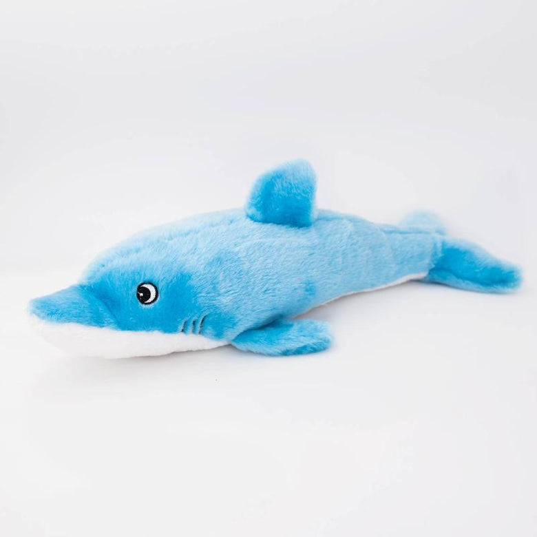 ZippyPaws dog toys Jigglerz Dolphin Plush Dog Toy