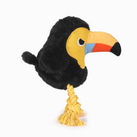Hugsmart Products Inc dog toys Hugsmart Products Inc - HugSmart Pet - Jungle Tails | Toucan - Dog Plush Toy