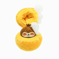 Hugsmart Products Inc dog toys Fruity Critterz Pineapple Sloth Plush Dog Toy
