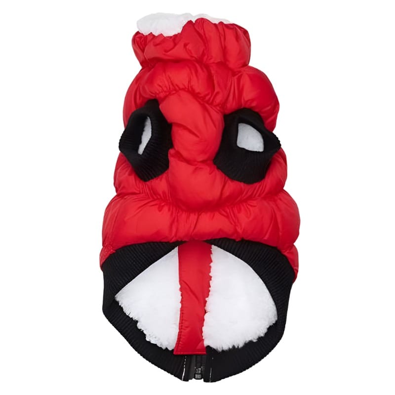 Barker's Bowtique Jackets HD Crown Puffer Dog Coat Vest - Red