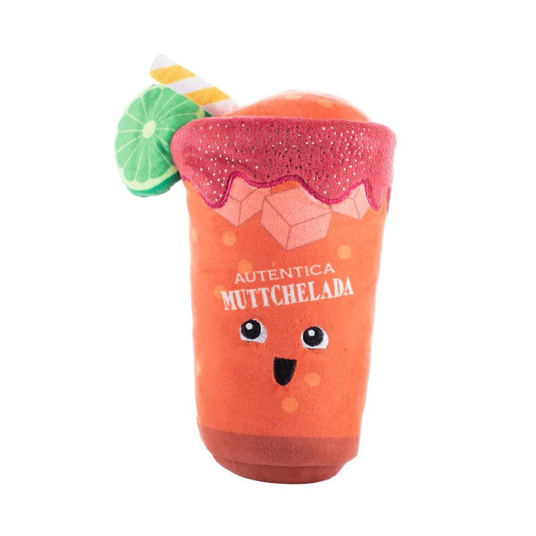 Petshop by Fringe Studio dog toys Muttchelada with Lime Adornment Plush Squeaky Dog Toy