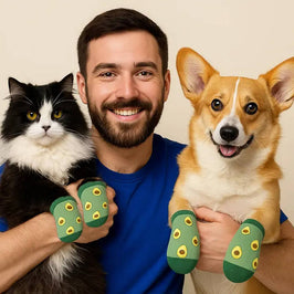 Extreme Fit Wholesale Extreme Fit Wholesale - Matching Pet And Owner Fun Socks - Avocado