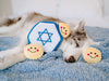 Hanukkah Burrow Star of David Interactive Plush Dog Toy Set - 4 Pc