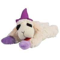 Multipet dog toys Halloween Lamb Chop w/Purple Hat & Paws Plush Squeak Dog Toy - 10.5"