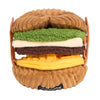 ZippyPaws dog toys Snufflerz Stacks Breakfast Sandwich Interactive Plush Dog Toy