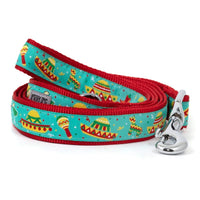 The Worthy Dog Leashes SM Cinco de Mayo Fiesta Turquoise Dog Leash - 2 Sizes