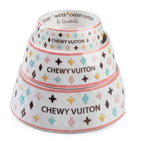 White Chewy Stylish Pet Bowl in 3 Sizes