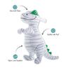 Petshop by Fringe Studio dog toys Keepin' It Under Wraps Mummy Rex Plush Squeak Dog Toy