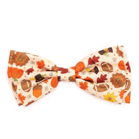 The Worthy Dog Bow Tie SM Fall Season Fallelujah Pet Bow Tie Collar Attachment - 2 Sizes