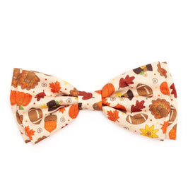 The Worthy Dog Bow Tie SM Fall Season Fallelujah Pet Bow Tie Collar Attachment - 2 Sizes