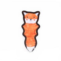 ZippyPaws dog toys Z-Stitch Skinny Peltz Fox Dog Toy