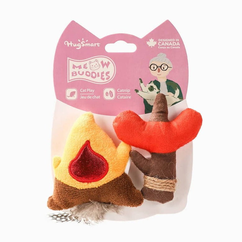 Hugsmart Products Inc dog toys Camping Claws Campfire Sausage Cat Toy Set - 2 Pc