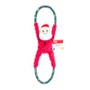 Christmas Holiday Season RopeTugz New Santa Plush Squeaky Tug Dog Toy