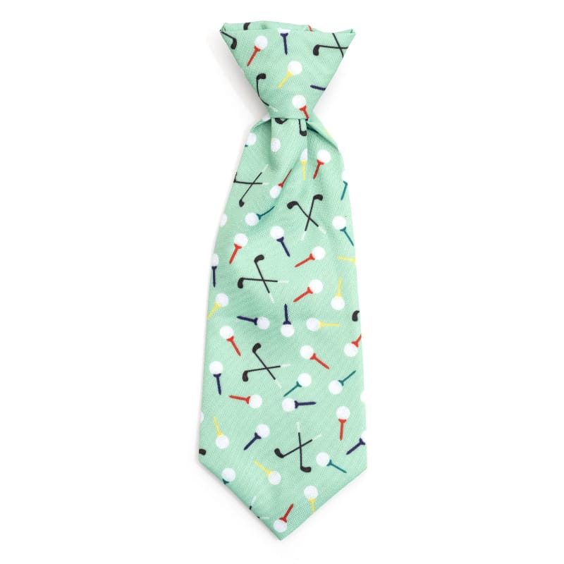 The Worthy Dog Bow Tie SM Golf Green Neck Tie Pet Collar Attachment - 2 Sizes
