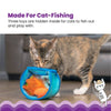 Catstages Cat Toys Hide & Seek Blue Fish Bowl Interactive Cat Toy Set - 3 Pc
