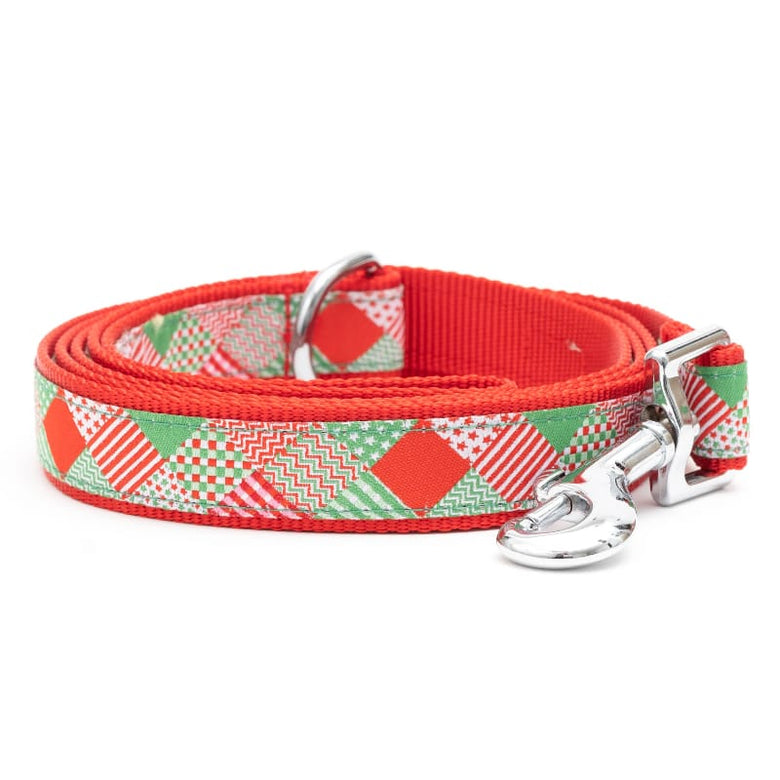The Worthy Dog Leashes Christmas Holiday Americana Dog Leash - Size Lg