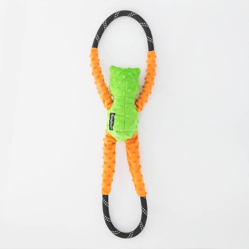 ZippyPaws dog toys RopeTugz Tree Frog Dog Toy