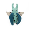 EcoZippy Corduroy Critter Beetle Plush Squeaky Dog Toy