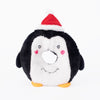 Holiday Donutz Buddies Penguin Christmas Plush Squeak Dog Toy
