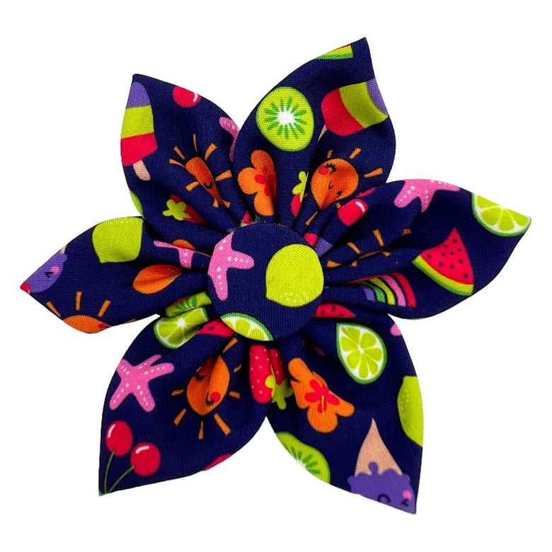 Huxley & Kent Bow Tie SM Summer Icons Pinwheel Pet Collar Attachment - 2 Sizes