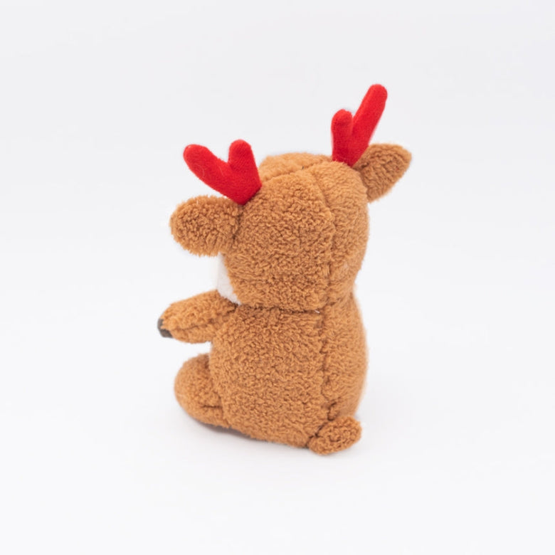 Holiday Cheeky Chumz Christmas Reindeer Plush Squeak Dog Toy