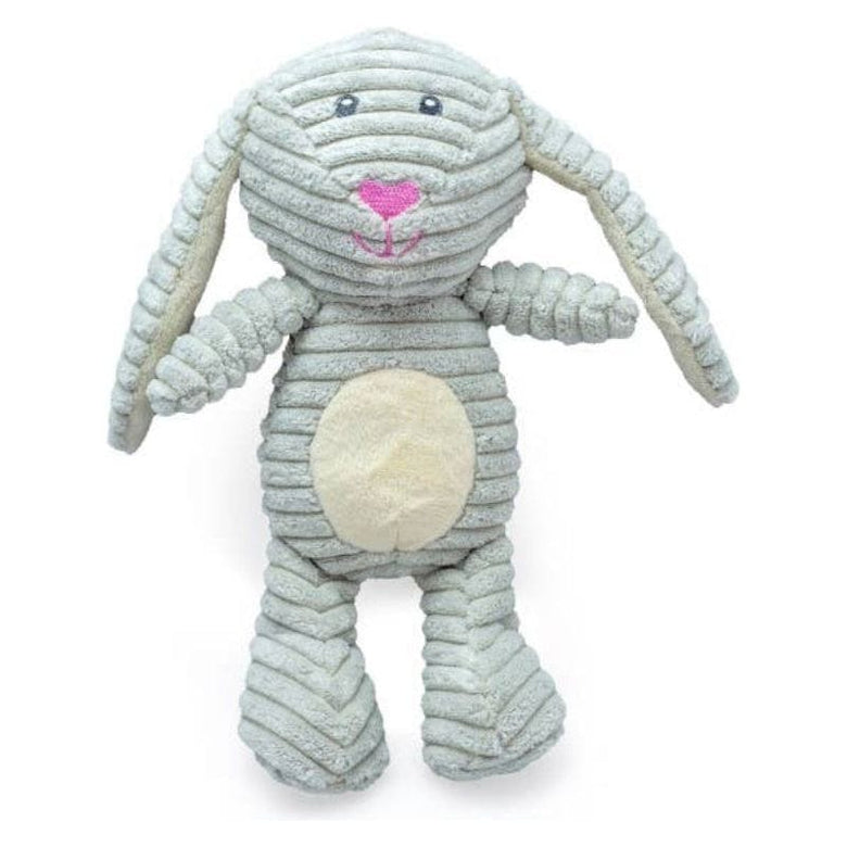 Thoozy dog toys Tuff & Cuddly Grey Bunny Easter Spring Squeaky Plush Dog Toy - 12.5"