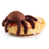 Haute Diggity Dog dog toys Brown Spider Plush Squeaky Halloween Donut Dog Toy