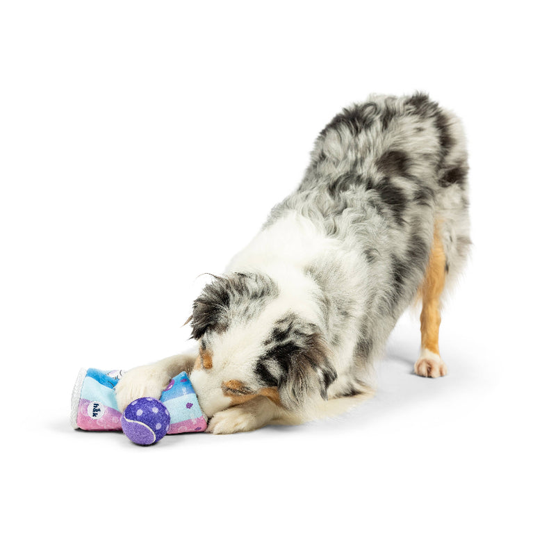Huxley & Kent Huxley & Kent - Squeak 'n Peek Puppi Pop Grape Dog Toy: Small