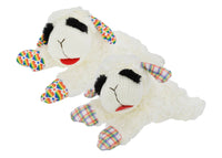 Rainbow Lamb Chop Plush Squeaky Dog Toy - 2 Styles - 10.5”
