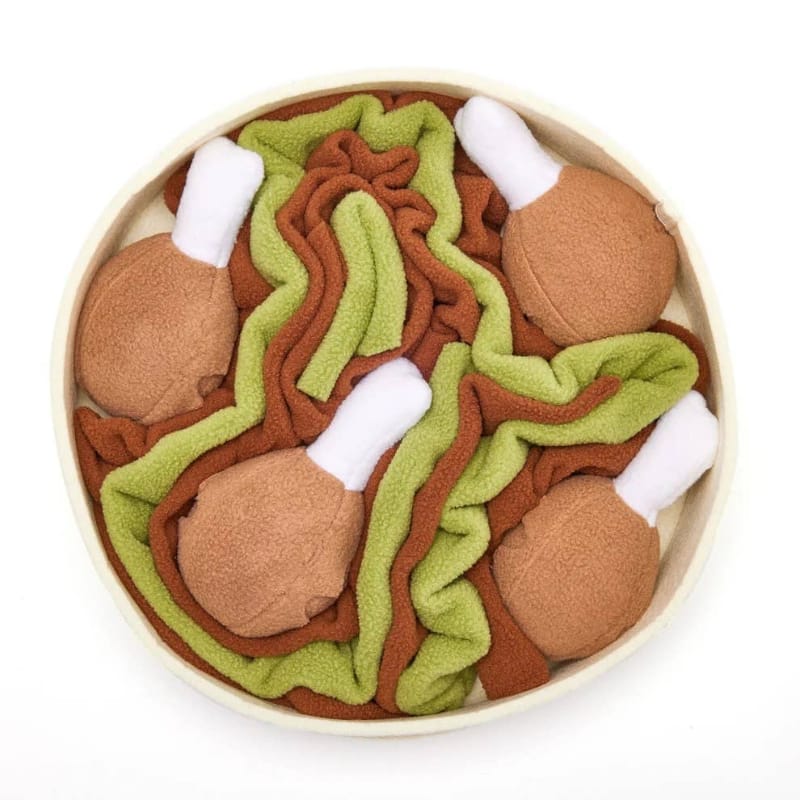 Injoya dog toys Chicken n’ Gravy Snuffle Bowl Dog Toy Set
