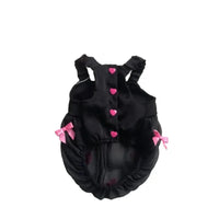 AE dog apparel Bow Bubble Black and Pink BB Pet Dress