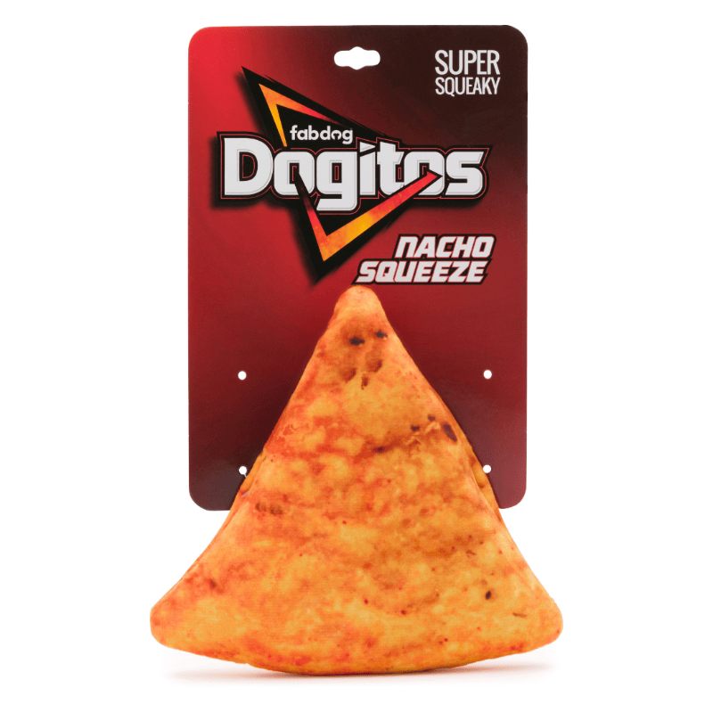 fabdog dog toys Dogito Nacho Squeeze Chip Dog Toy
