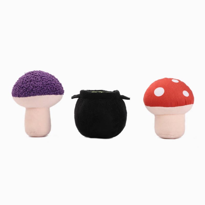 Hugsmart Products Inc dog toys Howloween Night Witches Brew Plush Dog Toy Set - 3 Pc