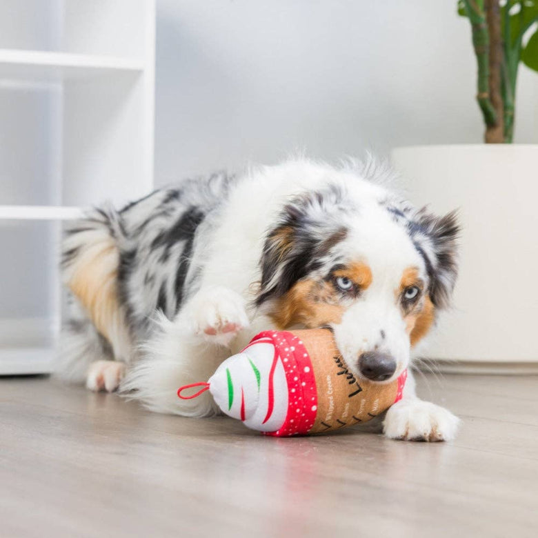 Huxley & Kent Huxley & Kent - Latte My Way Dog Toy (Double Sided): Large