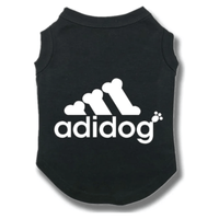 AE Dog Apparel Blk / XS Adi-dog Dog Tee in Pink or Black