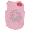 Parisian Pet dog apparel LG Bling Flower Pink Dog Tee - Only Available in Sizes LG & XL