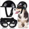AE Hats Blk / SM Pet Motorcycle Helmet
