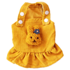 AE dog apparel YLW / SM Corduroy Easter Bunny Spring Dog Dress - Yellow or Pink
