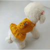 AE dog apparel Corduroy Easter Bunny Spring Dog Dress - Yellow or Pink