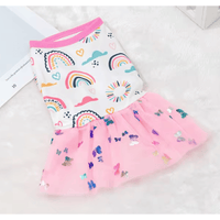 AE Dog Apparel S Butterfly Rainbow Tutu Dog Dress