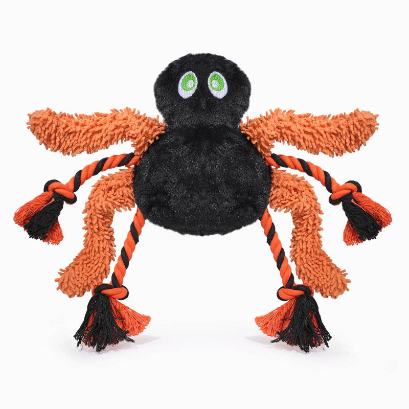 Hugsmart Products Inc Hugsmart Products Inc - HugSmart Pet - Howloween Night | Rope Spider - Dog Rope Toy