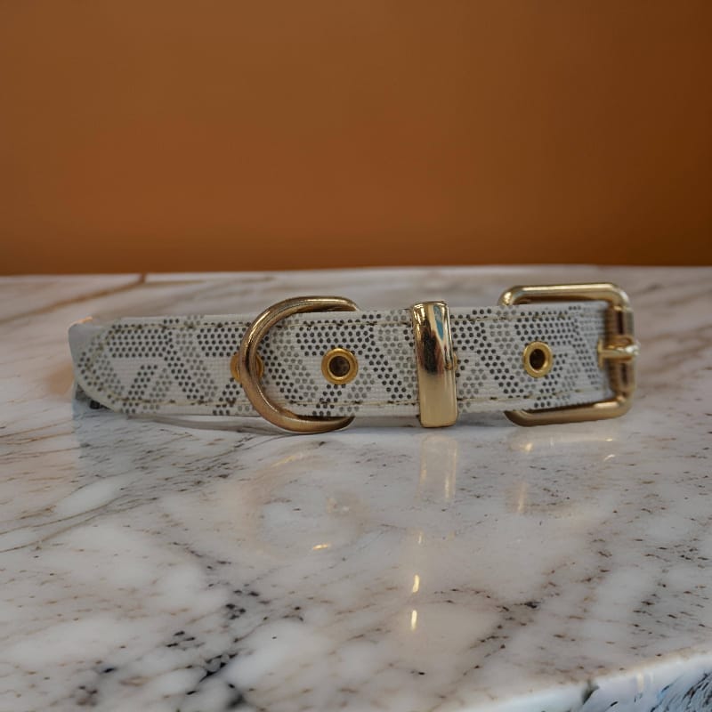 BARK by DOG Collars Morel White Luxury Pet Collar