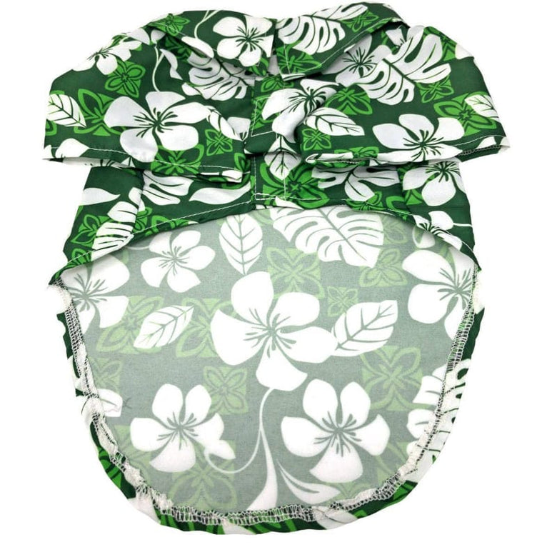 Doggie Design dog toys Hawaiian Tropical Green Camp Dog Shirt