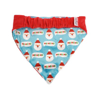 Christmas Holiday Reversible Santa Dog Bandana