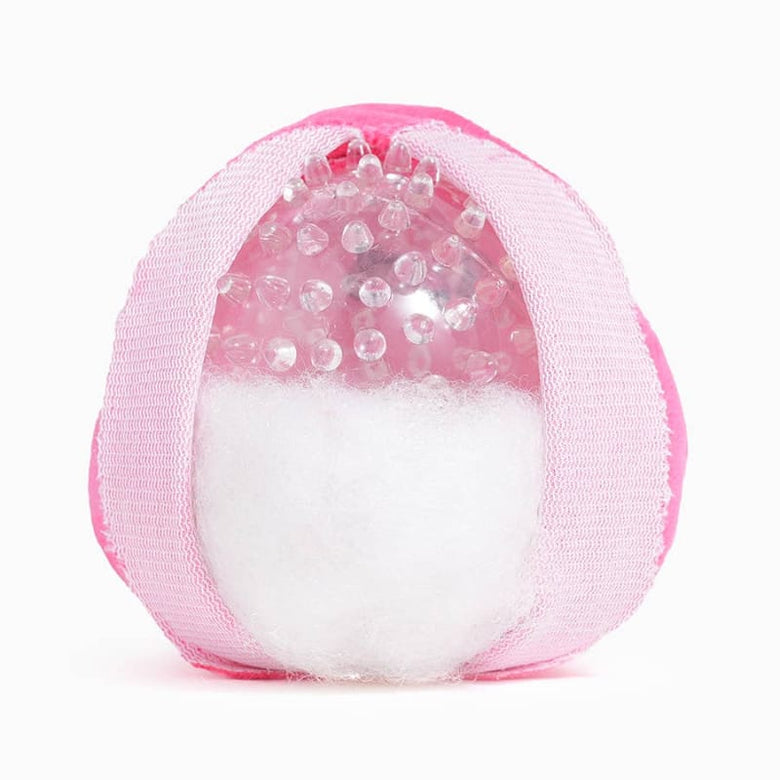 Hugsmart Products Inc dog toys Howloween Night Grim Reaper Pink Ball Plush Dog Toy