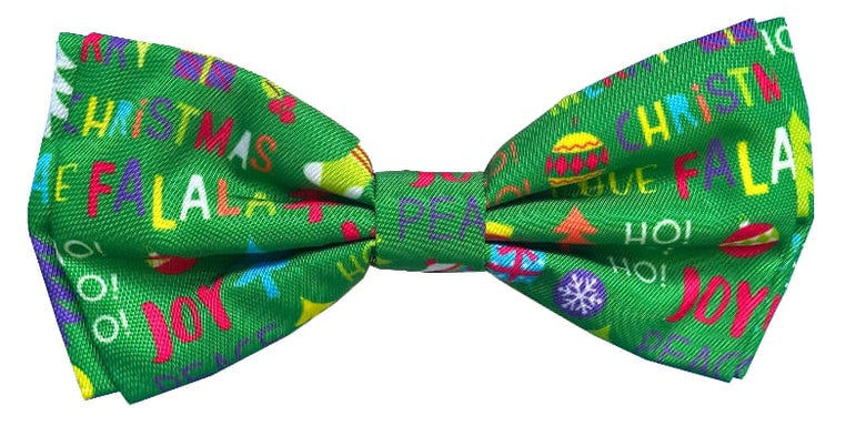 Huxley & Kent Bow Tie SM Merry & Bright Festive Holiday Pet Bow Tie - 3 Sizes