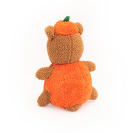 Halloween Cheeky Chumz Pumpkin Bear Plush Squeak Dog Toy